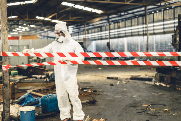 Professional Biohazard technician working in Lavaca, AR